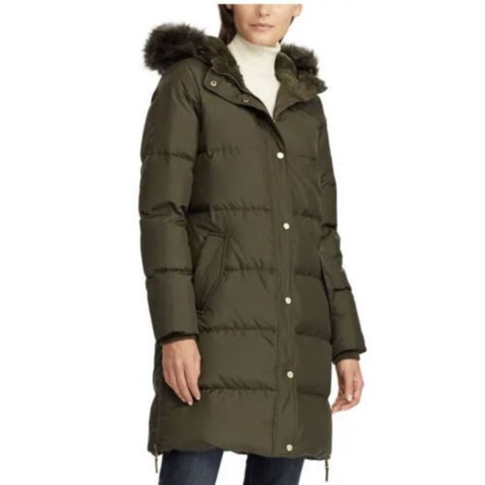 Ralph Lauren Puffer Coat Green Women’s Size L 18542